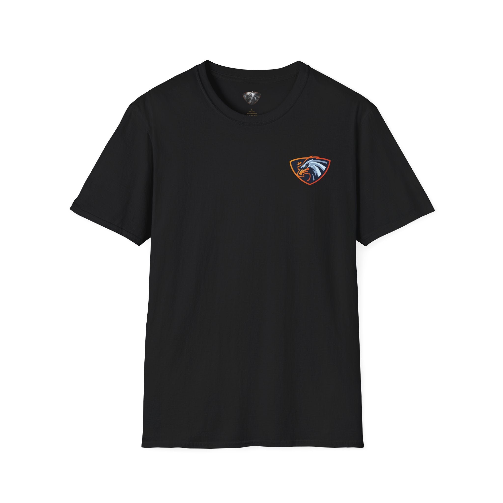Eagle Shield Chest Logo T‑Shirt — Minimalist Patriotic Bird Emblem Tee