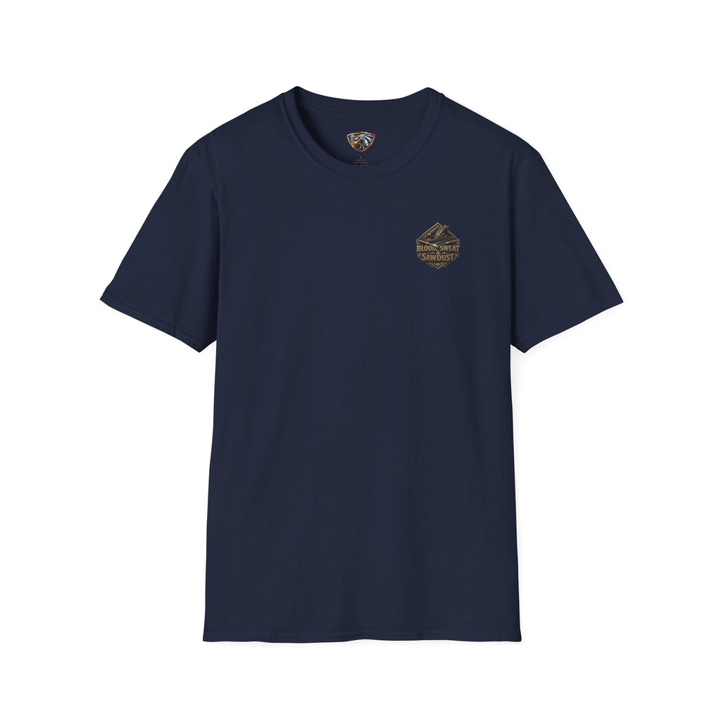 Woodland Sawdust Logo T-Shirt — Vintage Lumberjack Tee