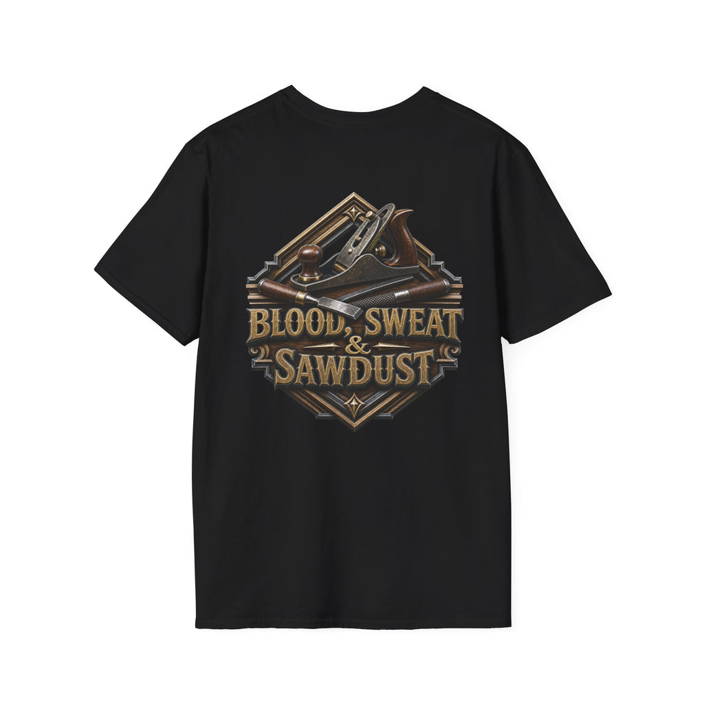 Woodland Sawdust Logo T-Shirt — Vintage Lumberjack Tee