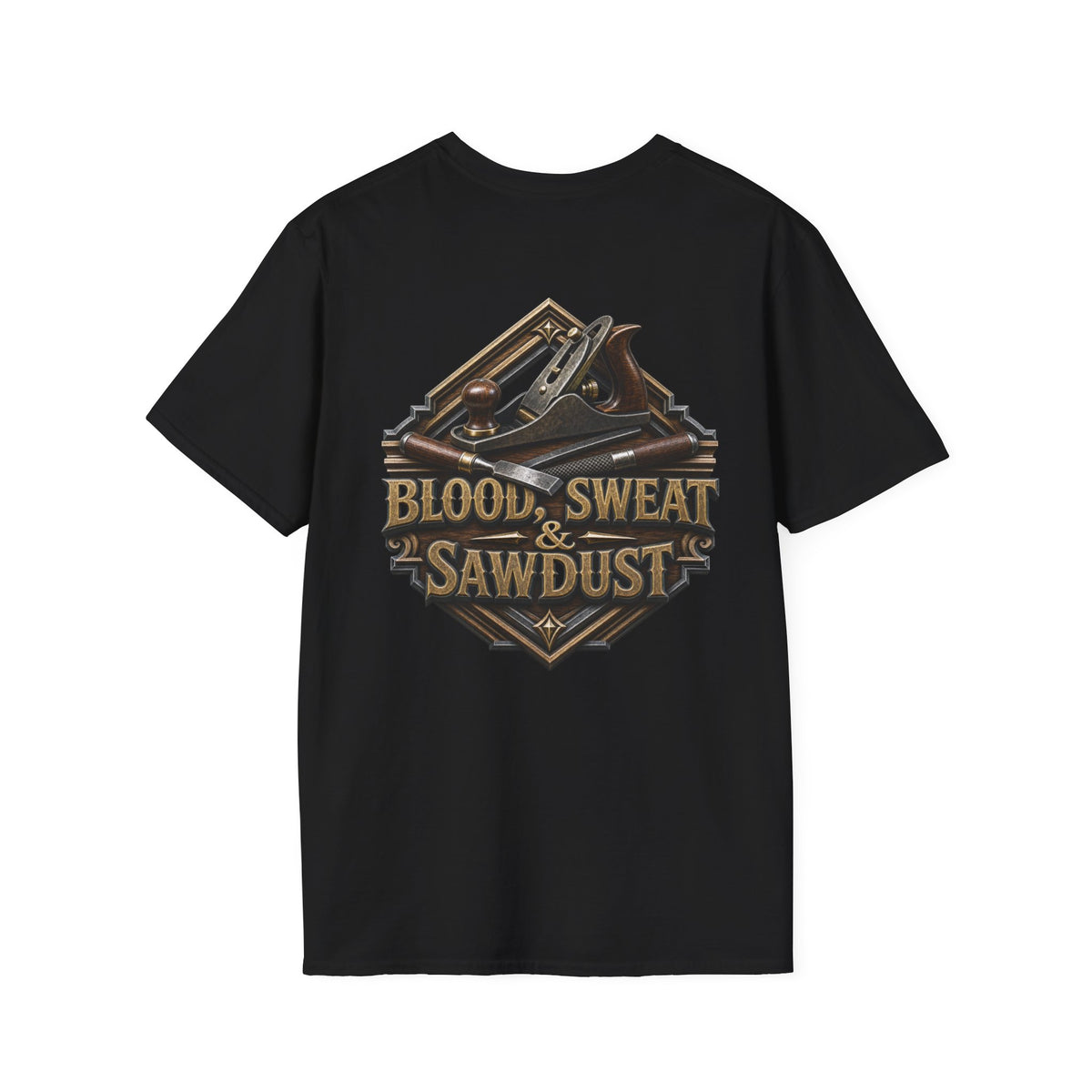 Woodland Sawdust Logo T-Shirt — Vintage Lumberjack Tee