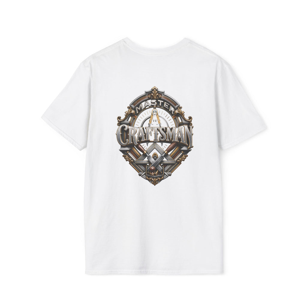 Minimal Nautical Compass T‑Shirt — Small Chest Anchor Emblem