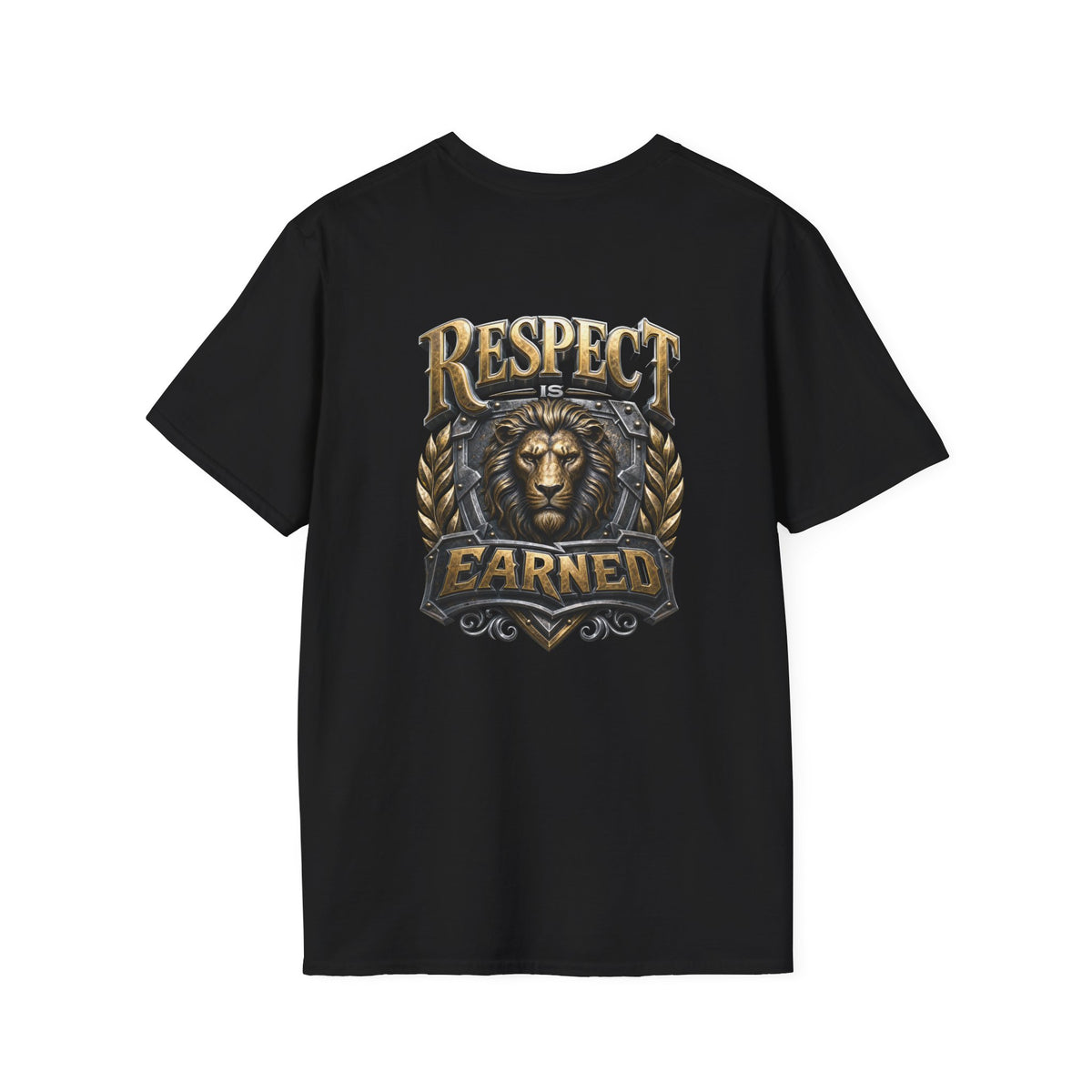 Respect Earned Badge T-Shirt — Vintage Shield Logo Tee
