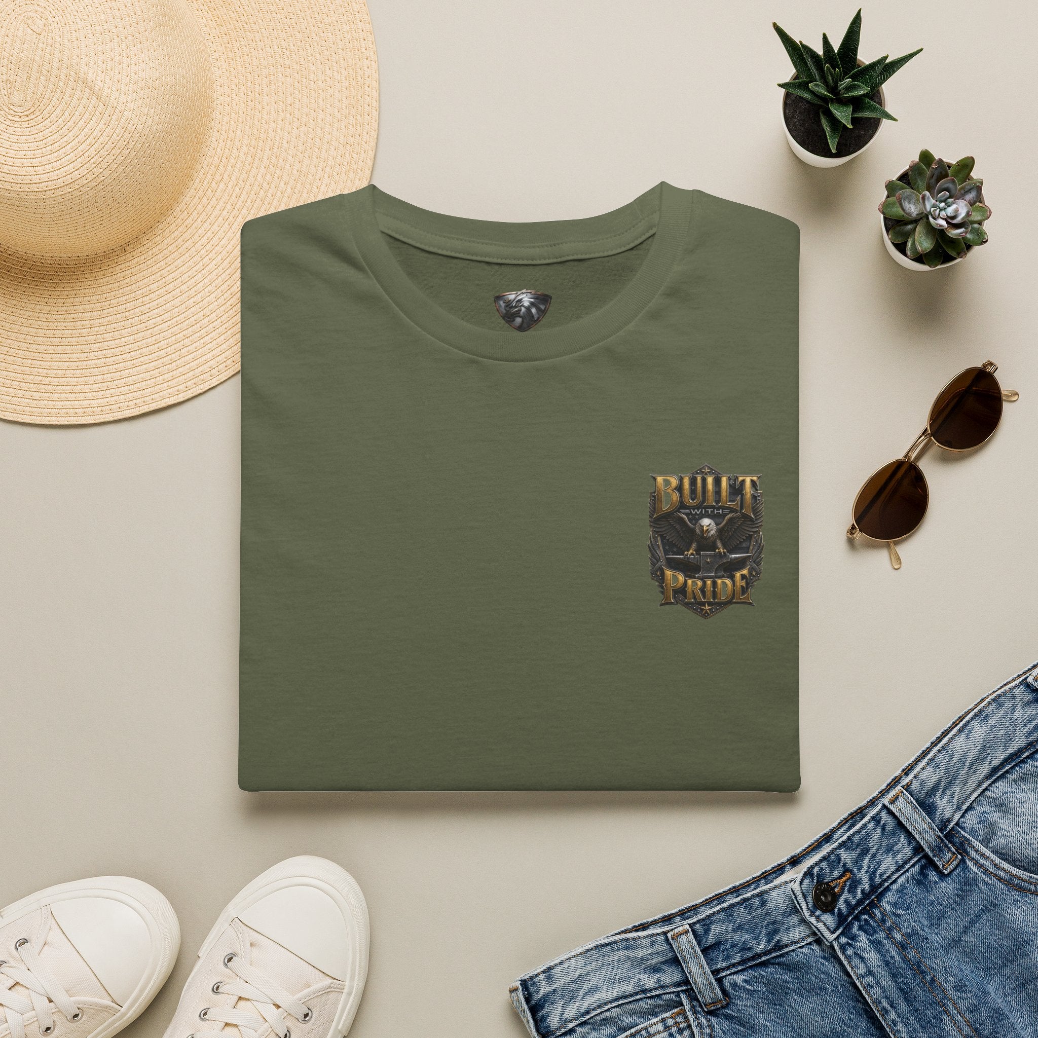 Built with Pride Pocket Graphic T-Shirt